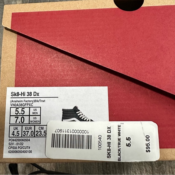 Vans Sk8-Hi 38 Dx Anaheim Factory black white - Picture 9 of 9